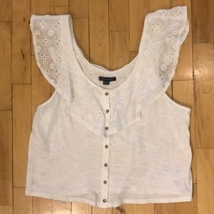 American Eagle Off the Shoulder Tank w/ Lace